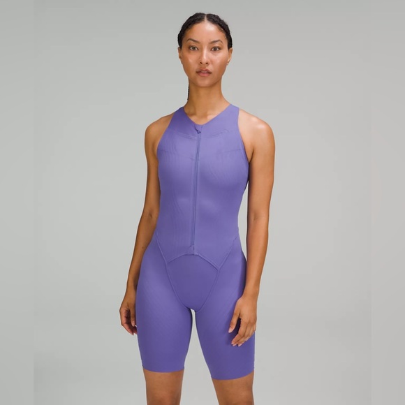Lululemon One Piece SenseKnit Running Suit Purple Charged Indigo Size 6 - Picture 1 of 8